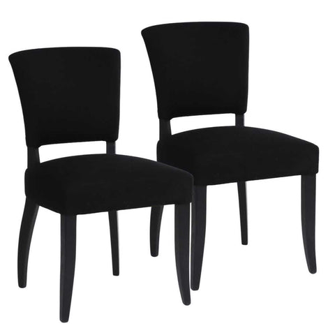Tranquility Upholstery Swatch - Black Cotton - Tranquility Upholstery Swatch - Black Cotton - Eleganté