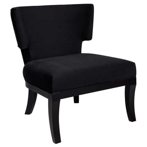 Luxe Upholstery Swatch - Black Velvet - Luxe Upholstery Swatch - Black Velvet - Eleganté