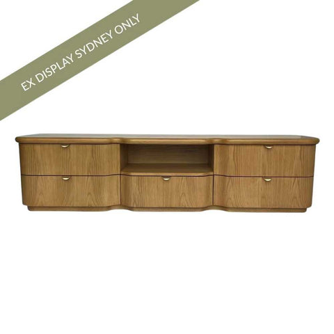 Lina Entertainment Unit - Natural Oak - OUTLET NSW - Lina Entertainment Unit - Natural Oak - OUTLET NSW - Eleganté