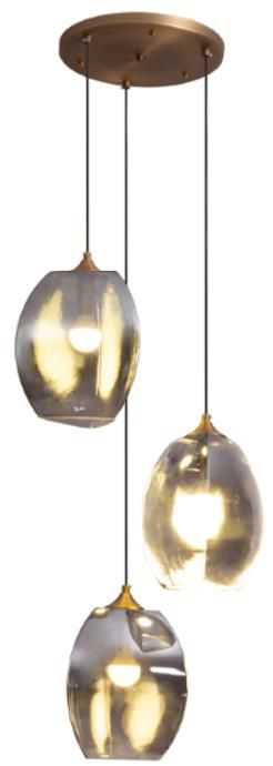 Delaney Pendant - 3 Globe - OUTLET NSW - Delaney Pendant - 3 Globe - OUTLET NSW - Eleganté