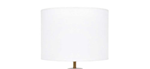 Camille Table Drum Shade - White - Camille Table Drum Shade - White - Eleganté