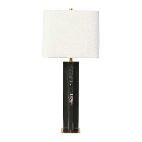 Munich Marble Table Lamp - Charcoal