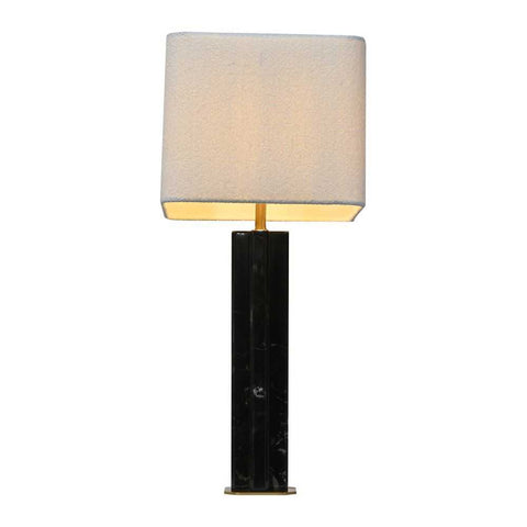 Munich Marble Table Lamp - Charcoal