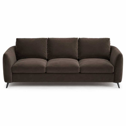 Mosman 3 Seater Sofa - Chocolate Velvet