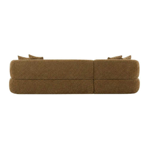 Greenwich Modular 3 Seater Sofa w Left Chaise - Chestnut
