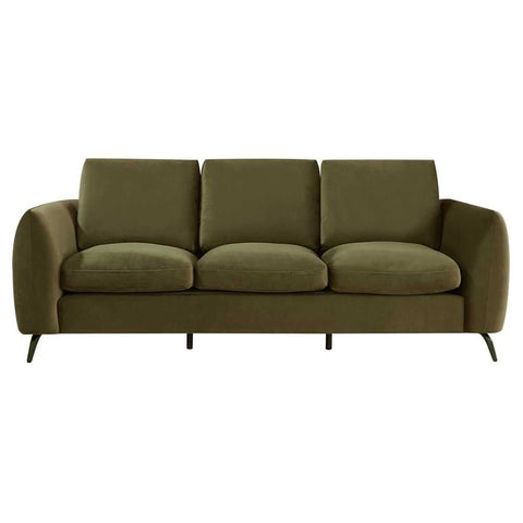 Mosman 3 Seater Sofa - Olive Velvet