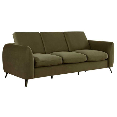 Mosman 3 Seater Sofa - Olive Velvet