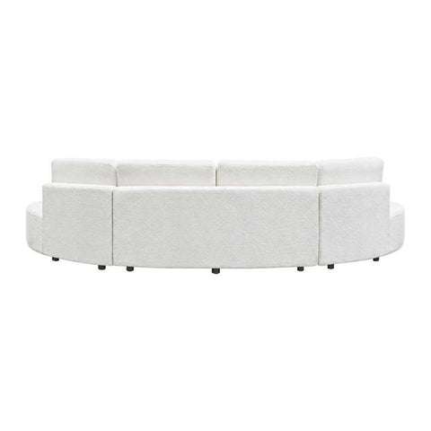 Oriel Modular 5 Seater Sofa - White Chenille
