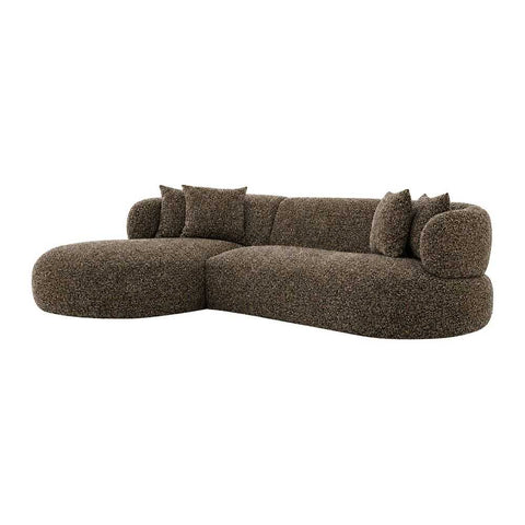Greenwich Modular 3 Seater Sofa w Left Chaise - Espresso - Greenwich Modular 3 Seater Sofa w Left Chaise - Espresso - Eleganté