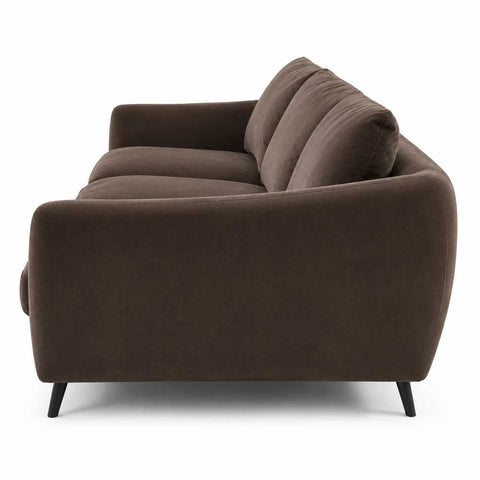 Mosman 3 Seater Sofa - Chocolate Velvet - Mosman 3 Seater Sofa - Chocolate Velvet - Eleganté
