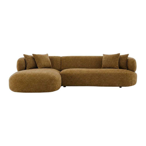 Greenwich Modular 3 Seater Sofa w Left Chaise - Chestnut - Greenwich Modular 3 Seater Sofa w Left Chaise - Chestnut - Eleganté