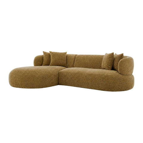 Greenwich Modular 3 Seater Sofa w Left Chaise - Chestnut - Greenwich Modular 3 Seater Sofa w Left Chaise - Chestnut - Eleganté