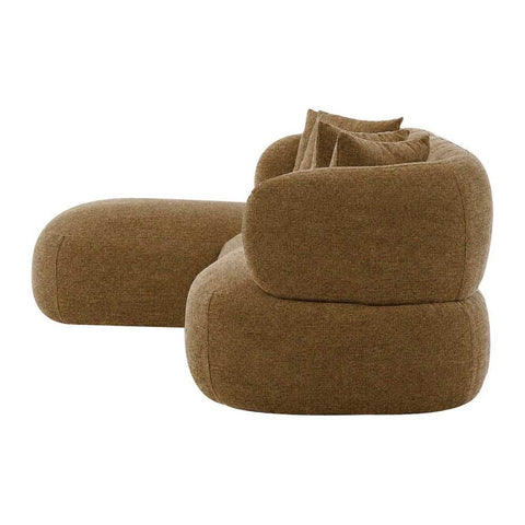 Greenwich Modular 3 Seater Sofa w Left Chaise - Chestnut - Greenwich Modular 3 Seater Sofa w Left Chaise - Chestnut - Eleganté