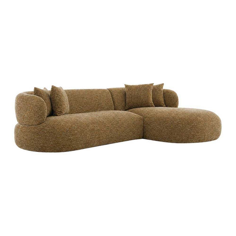 Greenwich Modular 3 Seater Sofa w Right Chaise - Chestnut - Greenwich Modular 3 Seater Sofa w Right Chaise - Chestnut - Eleganté