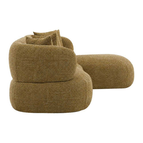 Greenwich Modular 3 Seater Sofa w Right Chaise - Chestnut - Greenwich Modular 3 Seater Sofa w Right Chaise - Chestnut - Eleganté
