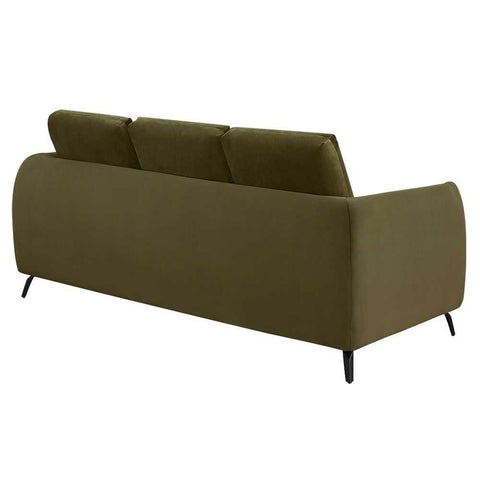 Mosman 3 Seater Sofa - Olive Velvet - Mosman 3 Seater Sofa - Olive Velvet - Eleganté