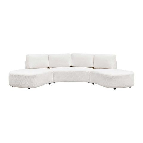 Oriel Modular 5 Seater Sofa - White Chenille - Oriel Modular 5 Seater Sofa - White Chenille - Eleganté