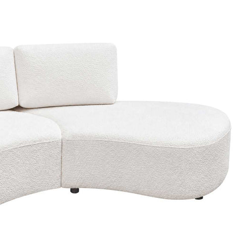 Oriel Modular 5 Seater Sofa - White Chenille - Oriel Modular 5 Seater Sofa - White Chenille - Eleganté