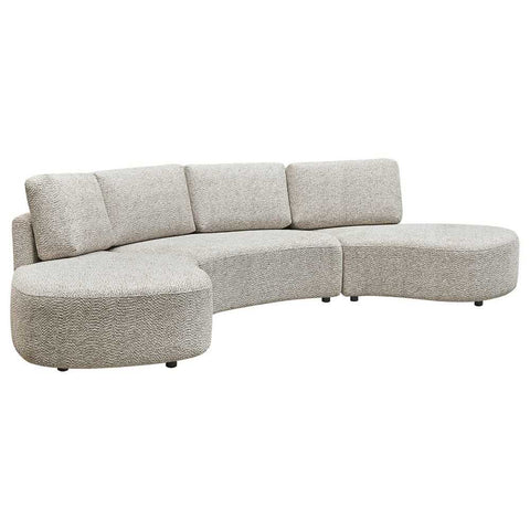 Oriel Modular 5 Seater Sofa - Speckle Brown Boucle - Oriel Modular 5 Seater Sofa - Speckle Brown Boucle - Eleganté