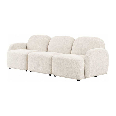Ramona Modular 3 Seater Sofa - Speckle Ivory - Ramona Modular 3 Seater Sofa - Speckle Ivory - Eleganté