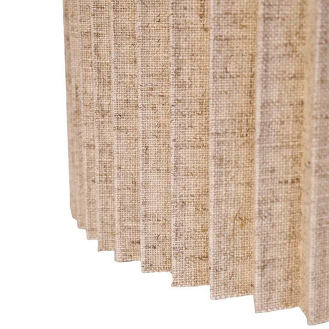 Nina Pleated Drum Shade - Medium Natural - Nina Pleated Drum Shade - Medium Natural - Eleganté