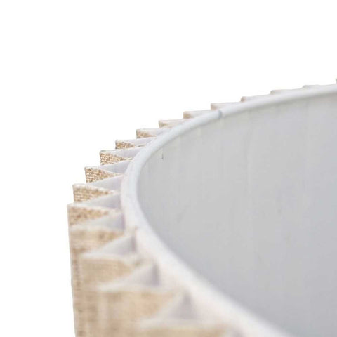 Nina Pleated Drum Shade - Medium Natural - Nina Pleated Drum Shade - Medium Natural - Eleganté