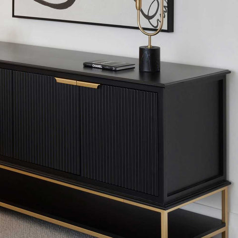 Aimee 170cm Buffet - Black - Buffets and Cabinets - Eleganté
