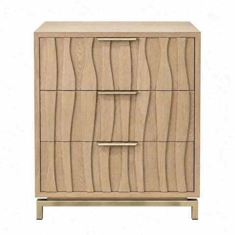 Ari 80cm 3 Drawer Chest - Natural Oak - OUTLET NSW
