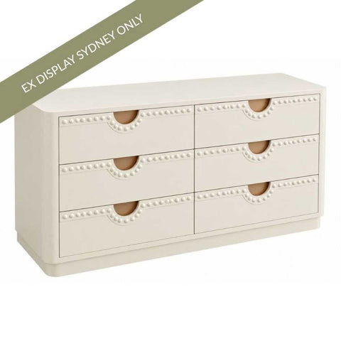 Sandy 160cm 6 Drawer Chest - OUTLET NSW