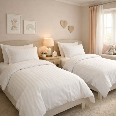 Single InterContinental Hotels Quilt Cover Set - Stripe - Bedding - Eleganté