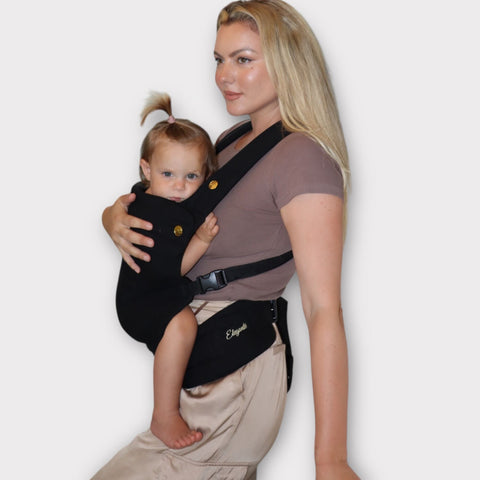 Baby Carrier Natural Fabric - Black - Baby Carrier - Eleganté
