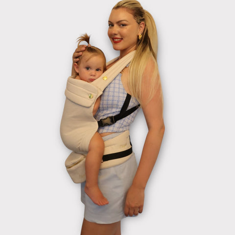 100% Natural Fabric Baby Carrier Belt Bag - Biege - Baby Carrier - Eleganté
