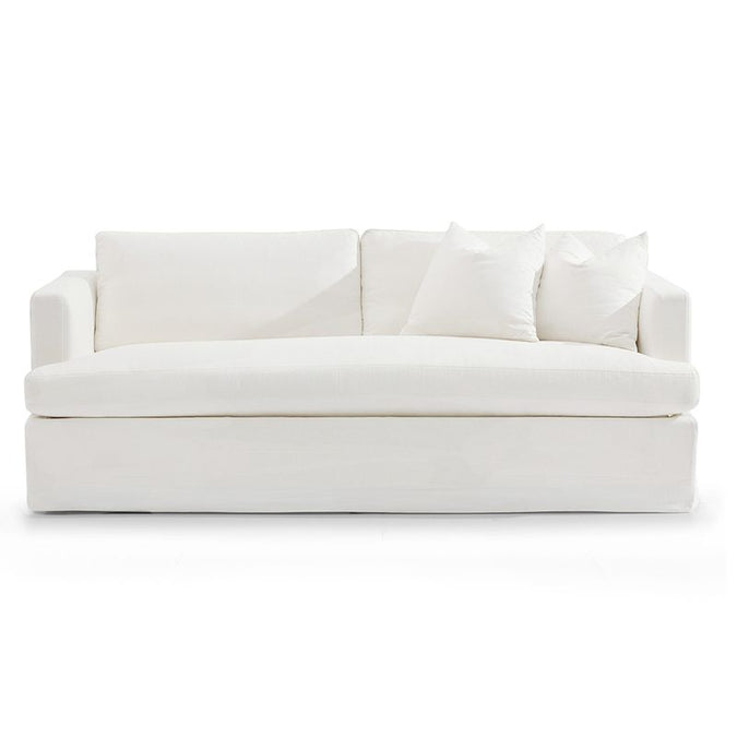  Birkshire 3 Seater Slip Cover Sofa - White Linen - Sofas - Eleganté