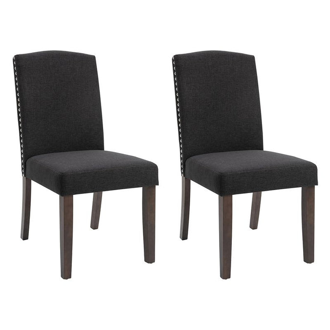  Lethbridge Dining Chair Set of 2  - Charcoal - Seating - Eleganté