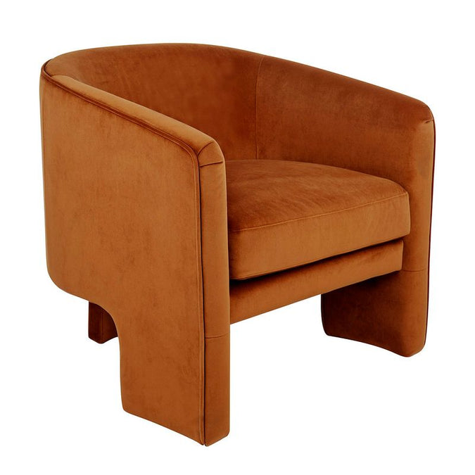  Kylie Arm Chair - Caramel Velvet - Seating - Eleganté