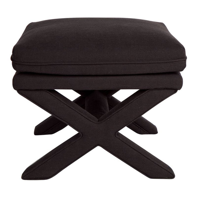  Candace Stool - Black Linen - Seating - Eleganté