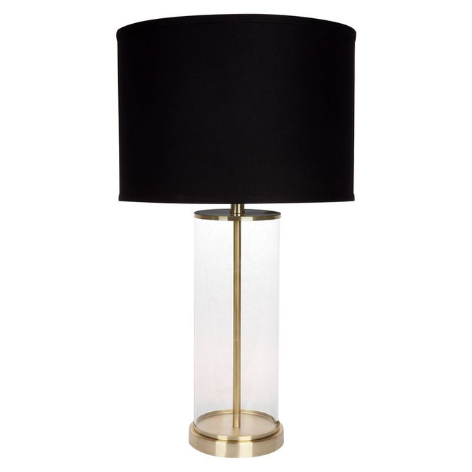  Left Bank Table Lamp - Brass w Black Shade - Table Lamps - Eleganté