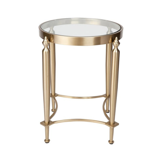  Jak Glass Side Table - Gold - Tables - Eleganté