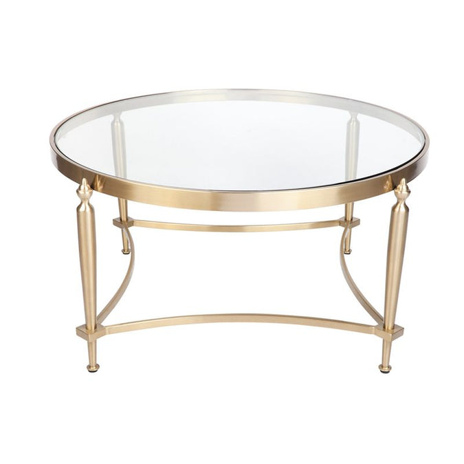  Jak Glass Coffee Table - Gold - Tables - Eleganté