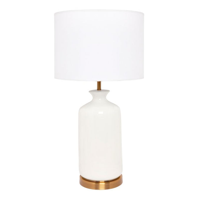  Camille Table Lamp - White - Table Lamps - Eleganté