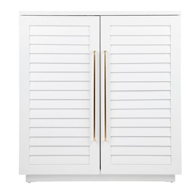  Loft Oak Bar Cabinet - White - Storage - Eleganté