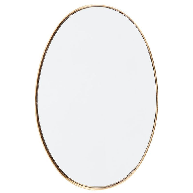  Lucille Oval Wall Mirror - Gold Leaf - Mirrors - Eleganté