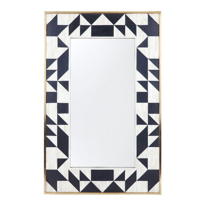  Huxley Bone Inlay Wall Mirror - Mirrors - Eleganté