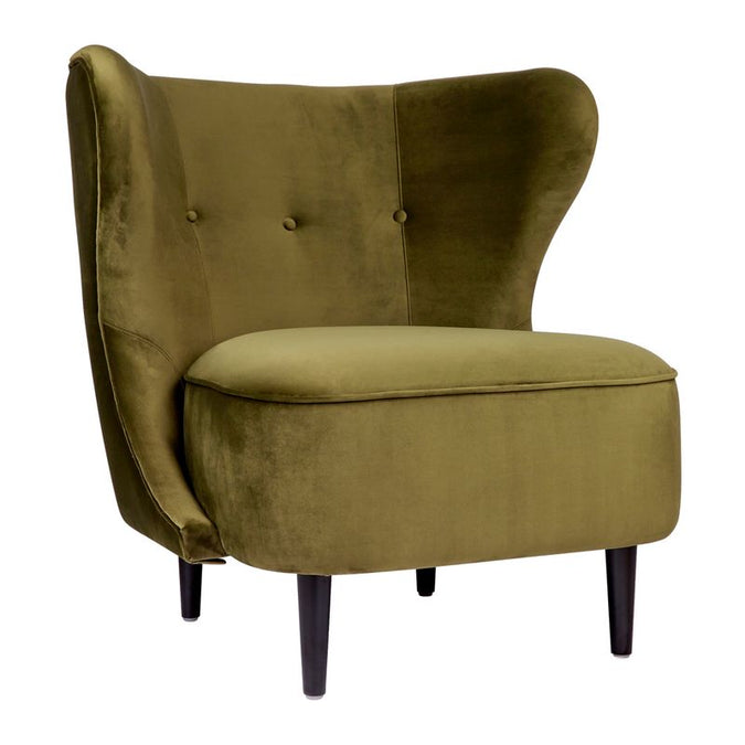  Abigail Occasional Chair - Olive Velvet - Seating - Eleganté