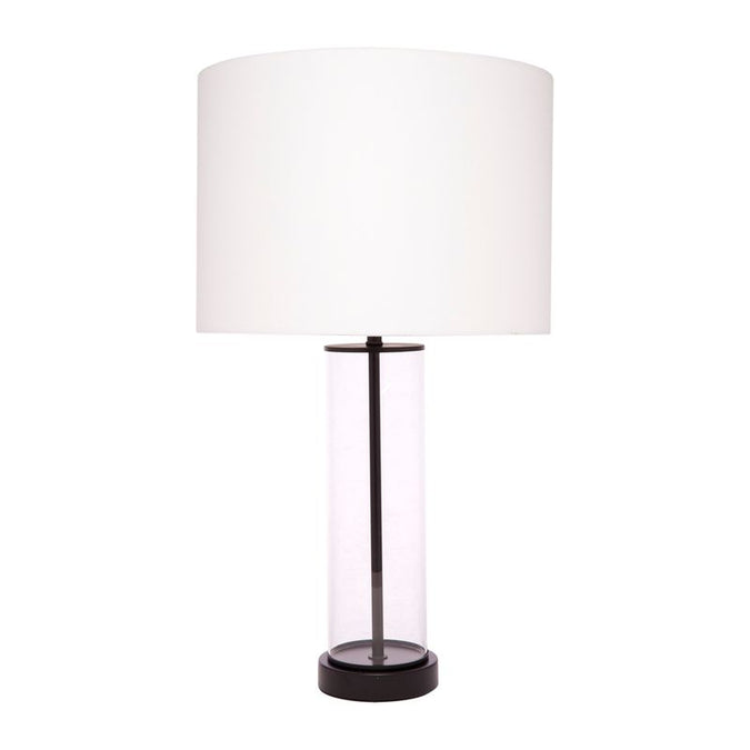  East Side Table Lamp - Black with White Shade - Table Lamps - Eleganté