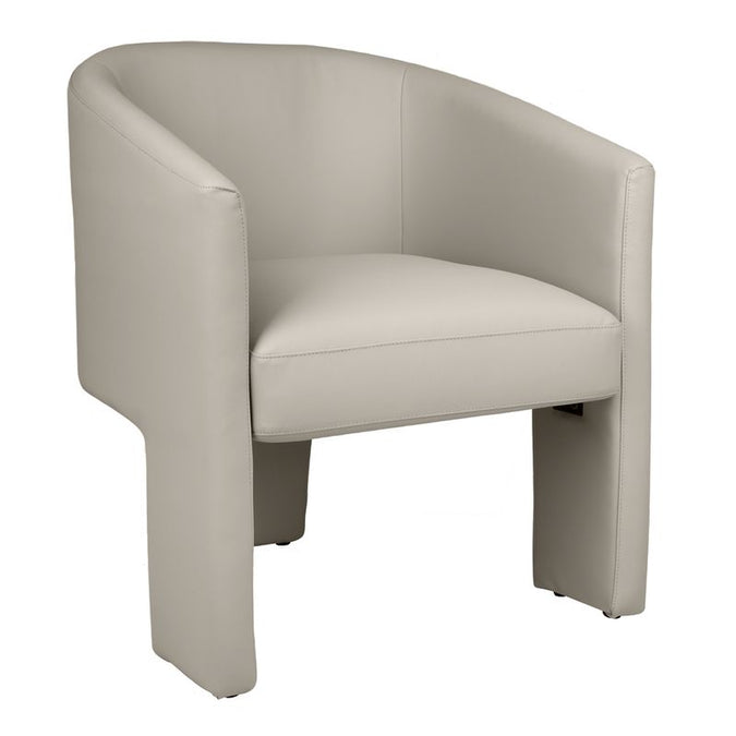  Kylie Dining Chair - Soft Grey Vegan Leather - Seating - Eleganté