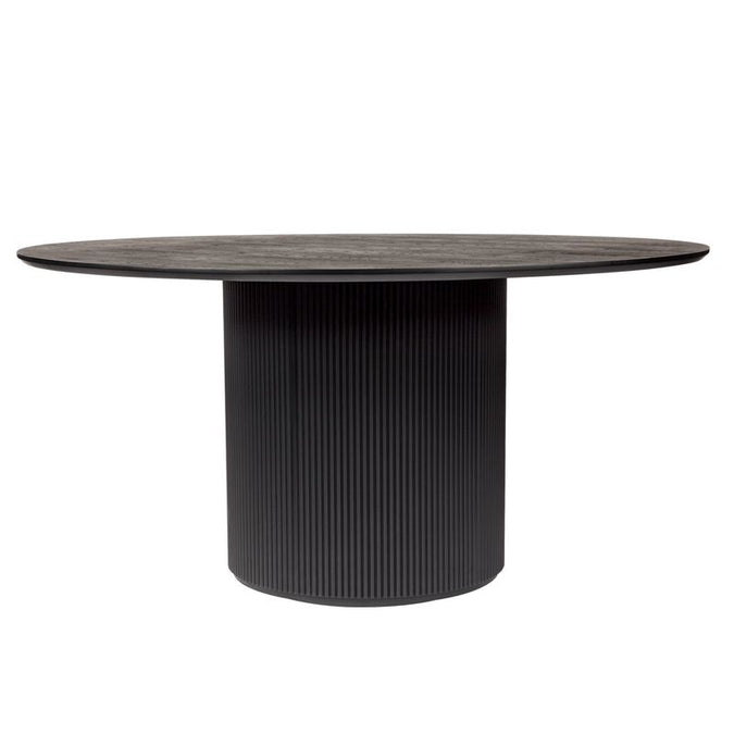  Arlo Black Round Dining Table - Tables - Eleganté