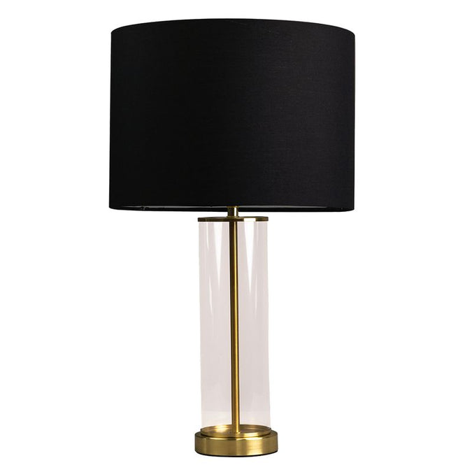  East Side Table Lamp - Brass with Black Shade - Table Lamps - Eleganté