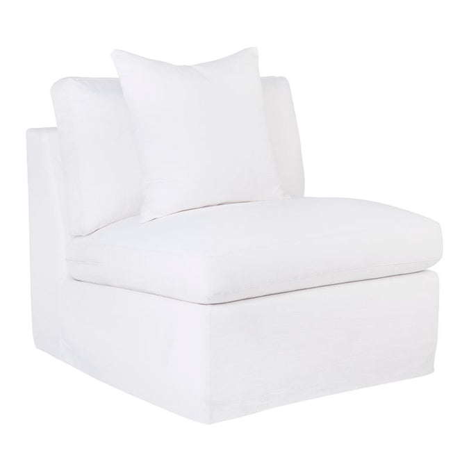  Birkshire Slip Cover Occasional Chair - White Linen - Seating - Eleganté