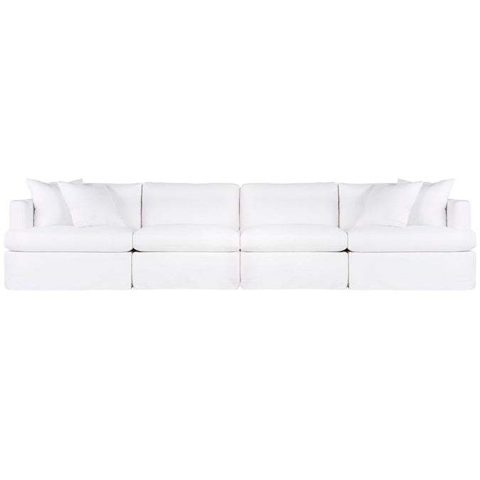  Birkshire Slip Cover Modular Sofa - White Linen Option 4 - Sofas - Eleganté